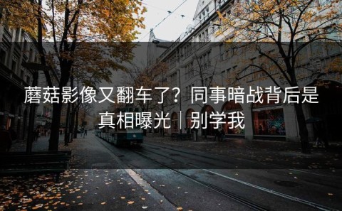 蘑菇影像又翻车了？同事暗战背后是真相曝光｜别学我
