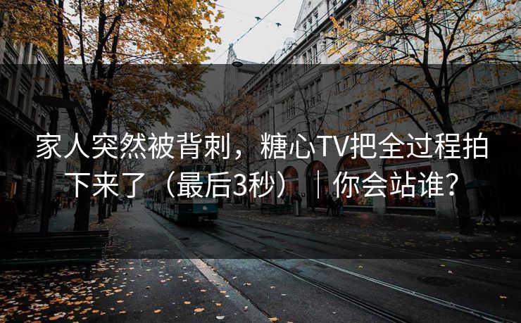 家人突然被背刺,糖心TV把全过程拍下来了(最后3秒)|你会站谁? 家人突然被背刺,糖心TV把全过程拍下来了(最后3秒)|你会站谁?
